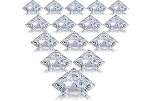 Boao 24 Pack Diamond Place Card Holders Acrylic Table Number Holder Card Stands Crystal Diamond Party Decorations Favor for Weddings Home Table(Clear)