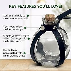 Cosmic Chameleon Glass Potion Bottles with