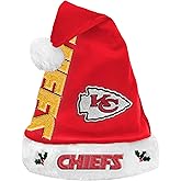FOCO NFL Unisex-Adult Official Primary Logo Holiday Santa Hat