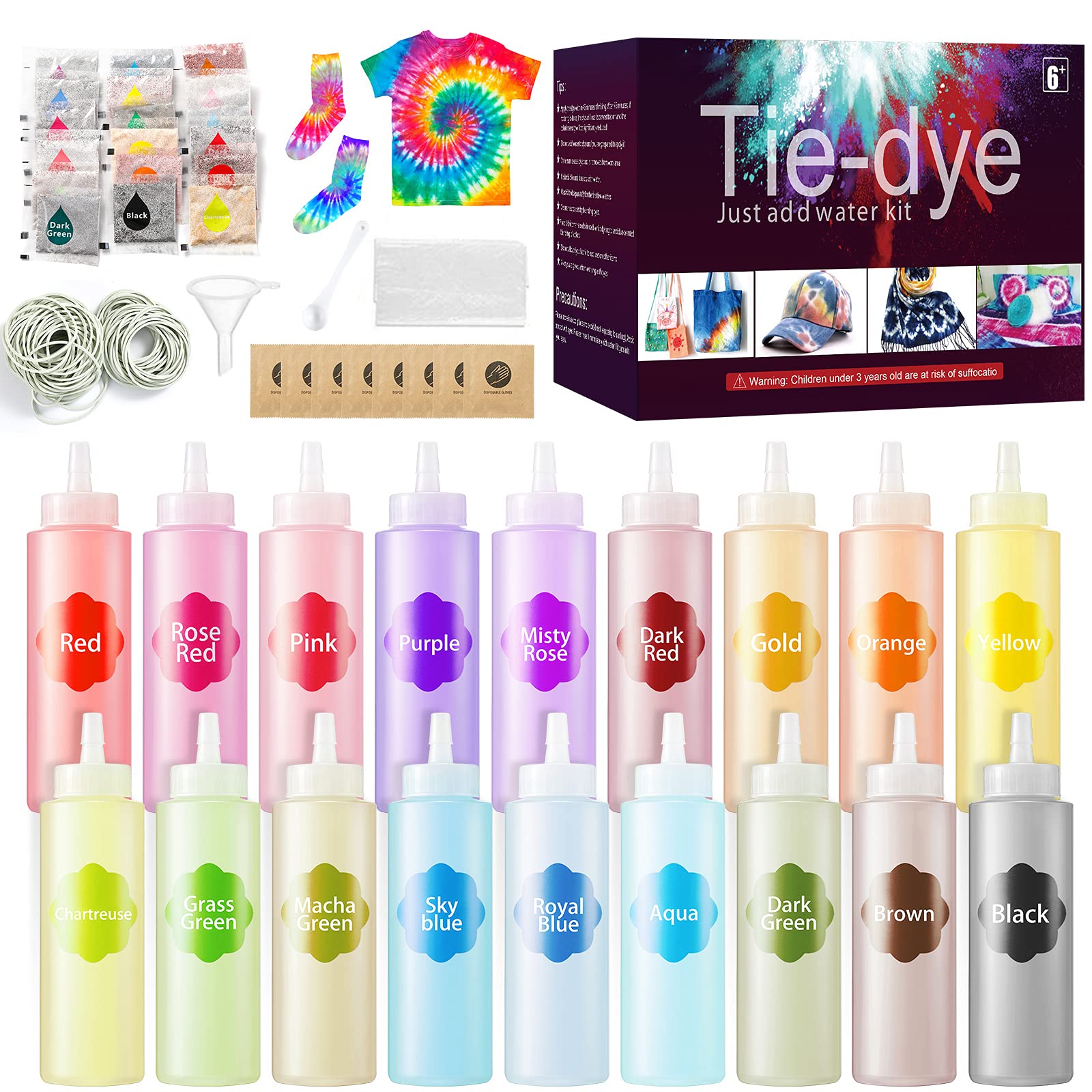Tie-Dye Kit, 18 Colors