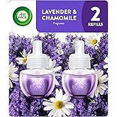 Air Wick Plug In Scented Oil Refill, Lavender &amp; Chamomile, 2ct | Air Wick plug in scented oil refill infused with essential oils, air freshener for bedroom bathroom office.Use as directed