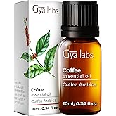Gya Labs Coffee Essential Oil - 0.34 Fl Oz - for Hair, Skin, Diffuser, Aromatherapy & DIY Candle Making Scent