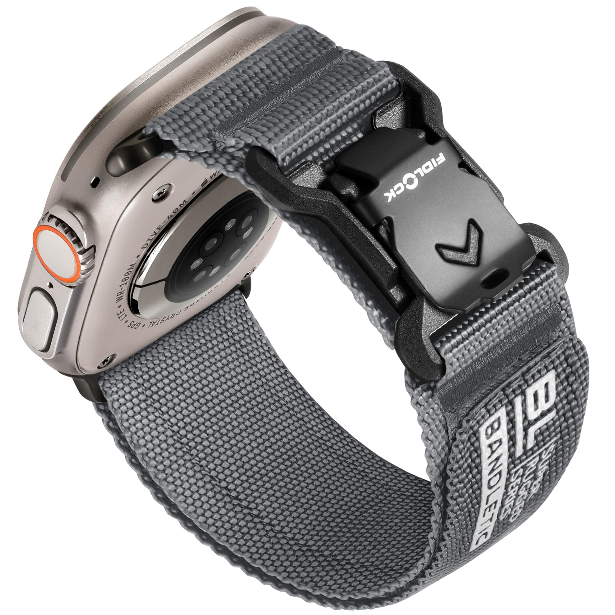 Photo 1 of Bandletic Compatible with Apple Watch Ultra 2 Band for Men, Soft Nylon Sport Loop with Magnetic Fidlock V-Buckle for iWatch 49mm(Ultra 3/2/1),46mm(11/10),45mm(9/8/7),44mm(SE3/SE2/SE/6/5/4),42mm(3/2/1)