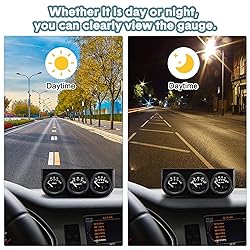 BREADEEP 52mm 3 in 1 Car Auto Gauge Kit