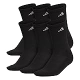 adidas Women's Athletic Cushioned Crew Socks with