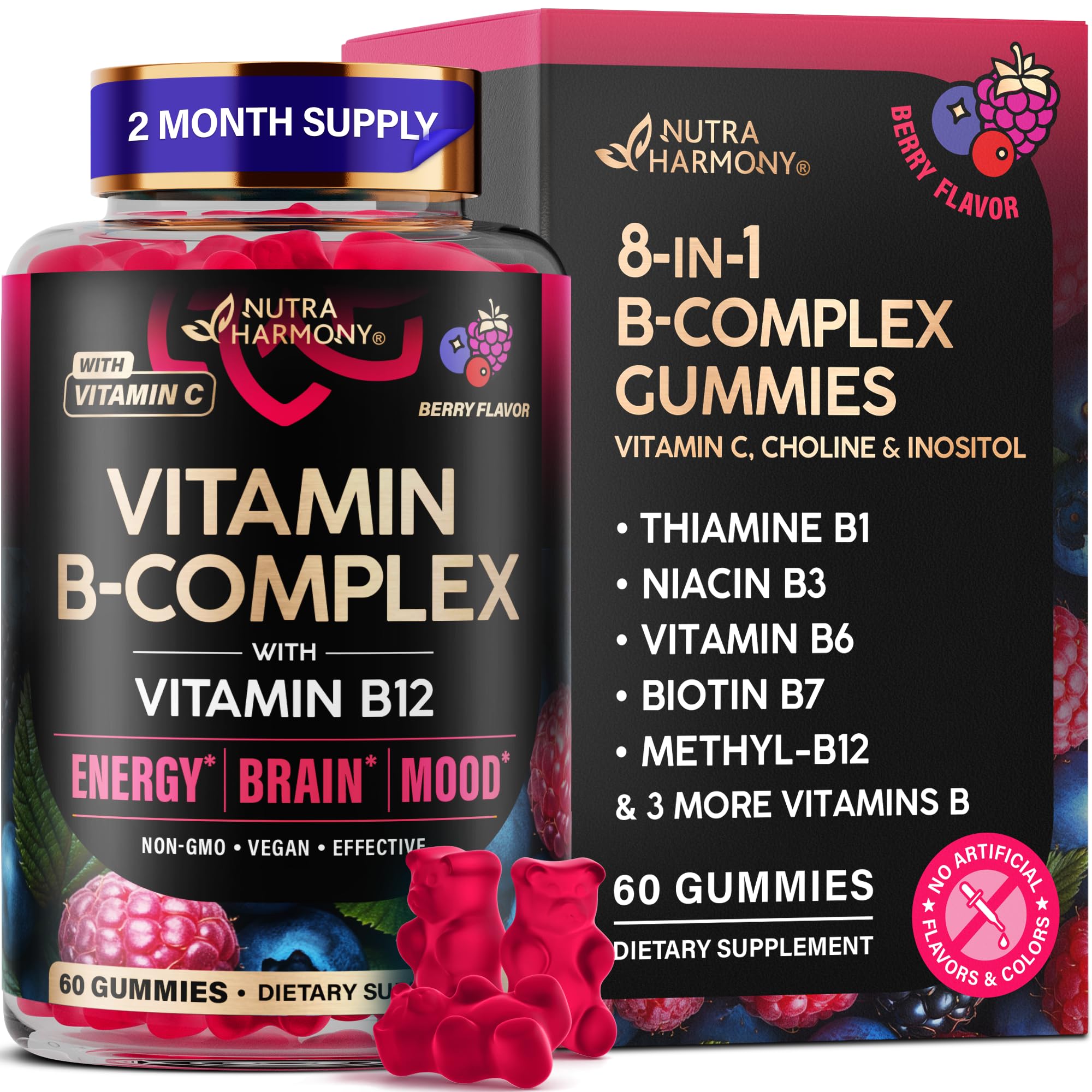 Vitamin B-Complex with Vitamin B12 Gummies