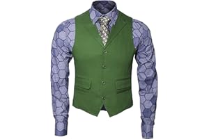 WEIXINYUANST Adult Mens Knight Clown Costume Shirt Vest Tie Outfit Suit Set Fancy Dress Up.