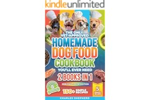 The Only Vet-Approved Homemade Dog Food Cookbook You’ll Ever Need [2 Books In 1]: 150+ Simple, Allergy-Friendly Recipes for All Sizes and Ages That Improve ... on Vet Bills (Healthy Canine Books)