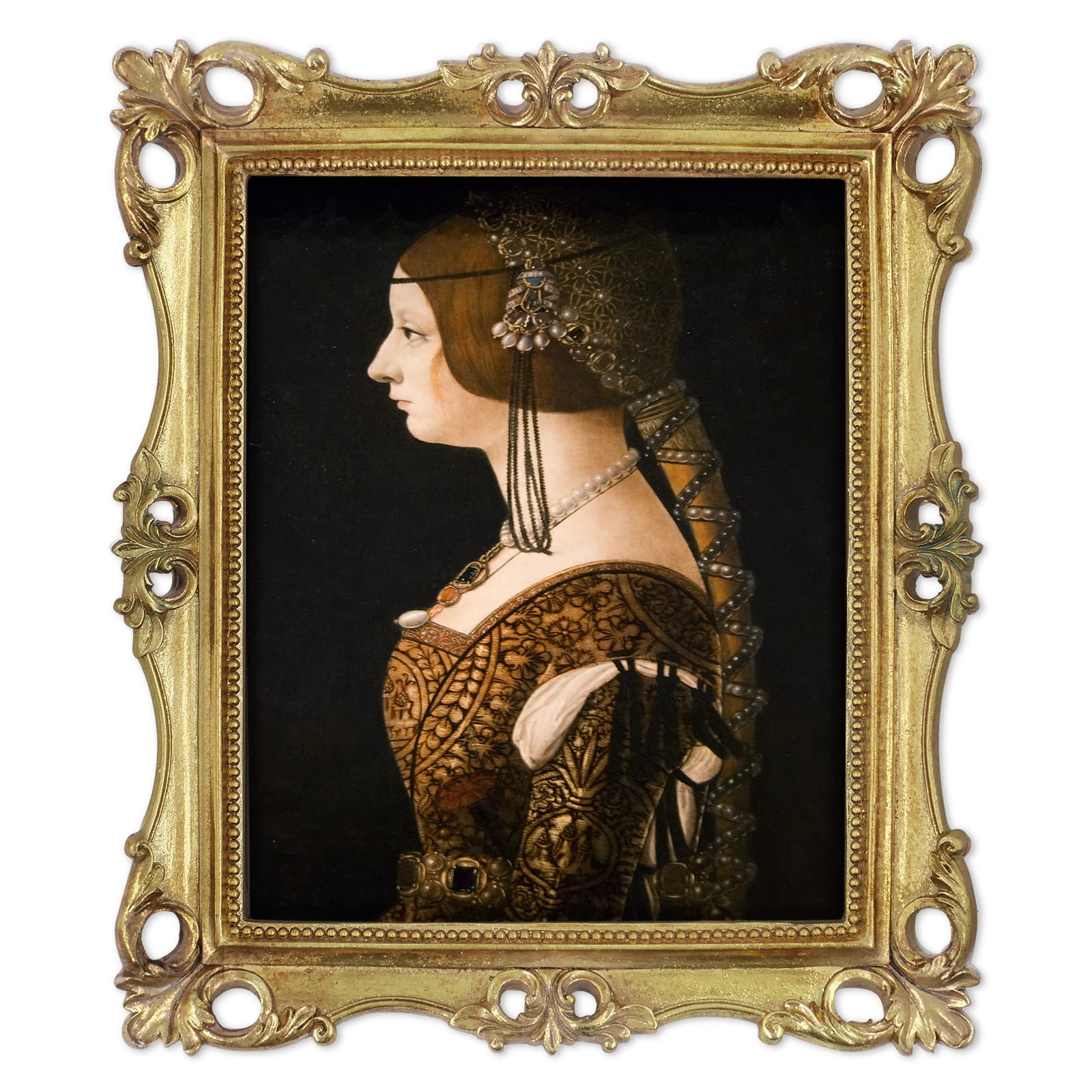 8x10 Photo Frame Antique Frame 8x10 inch(20x25 cm) Vintage Picture Frames 10 x 8 in Gold, Wall and Tabletop Picture Frames