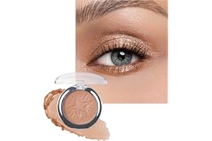 Glitter Single Eyeshadow, Diamond Sparkly Shimmer Creamy Eye Shadow, Waterproof High Pigment Lightweight Eye shadow Palette, 