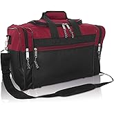 DALIX 17" Blank Duffle Bag Duffel Bag Travel Size Sports Durable Gym Bag