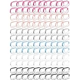 120 Pcs Clear Makeup Bags Bulk Tsa Approved Toiletry Bag for Travel Transparent Cosmetic Bag PVC Waterproof Travel Small Pouches with Zipper for Men and Women (Muti color)