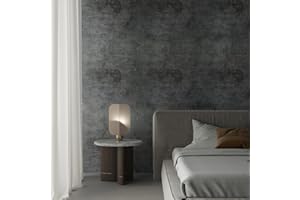 TOTIO Gray Concrete Wallpaper Peel Stick Matte Thick 16x354 inch Cement Contact Paper for Countertop Waterproof Oil Proof Self Adhesive Furniture Stickers Kitchen Counter Shelf Liner Wall Vinyl Decorative