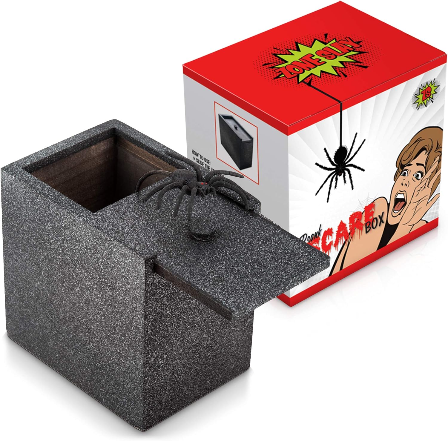 Spider Prank Box - Lustige Streichbox Mit Springspinne Für Aprilscherze & Partyspaß