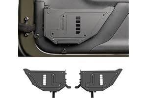 SHEAM Metal Front Door Storage Pockets for 2009-2018 Jeep Wrangler JK JKU, Sturdy Door Organizer Box Pockets Insert Accessories for Replace Sagging Nets -2 PCS