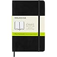 Moleskine Classic Notebook, Soft Cover, Pocket (3.5" x 5.5") Plain/Blank, Black, 192 Pages