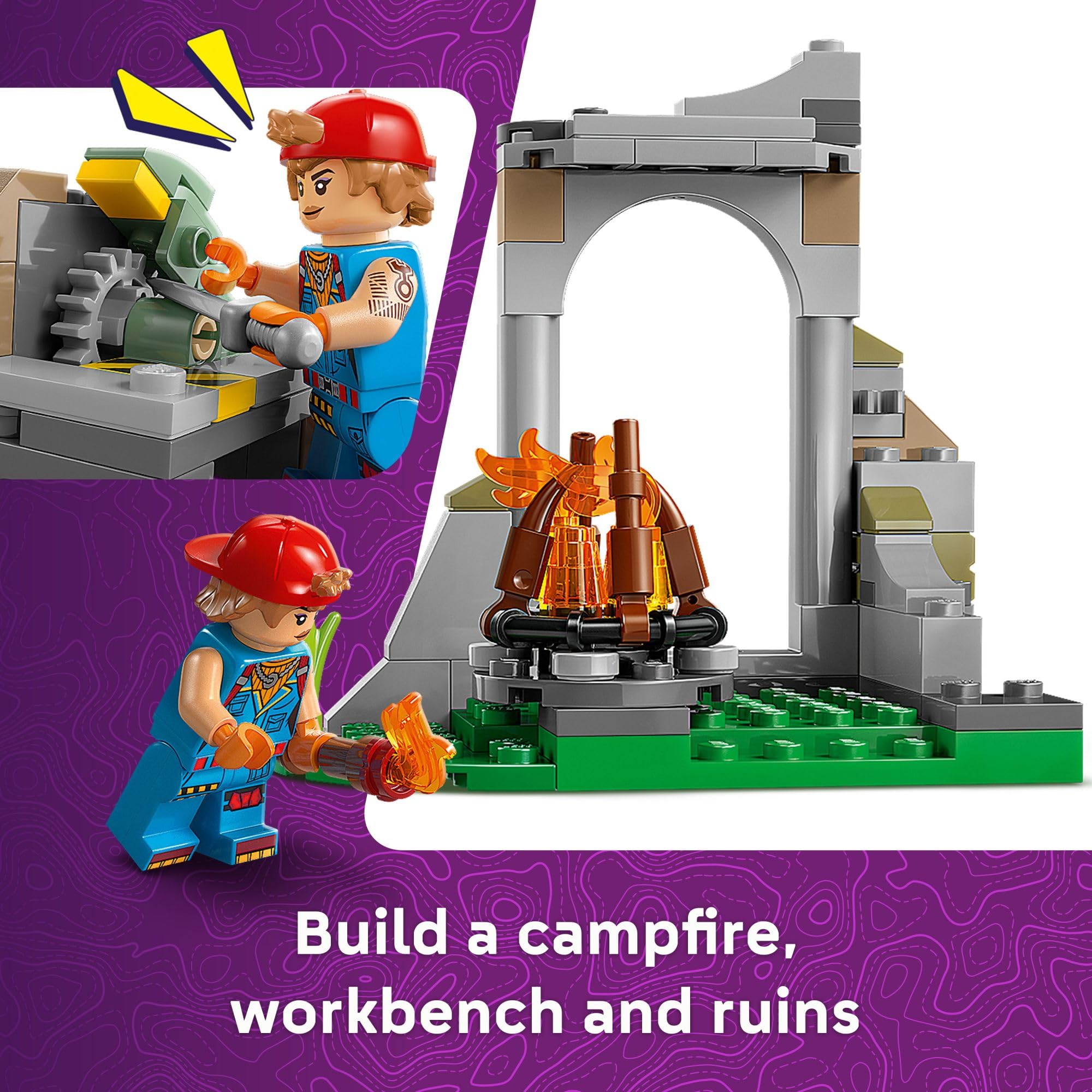 LEGO Fortnite Peely & Sparkplug’s Camp Kids Toy - Pretend Play and Video Game Building Set for Girls & Boys, Ages 7+ - Fortnite Toy Figures Peely, Sparkplug, & More - Gift Idea for Birthdays - 77075