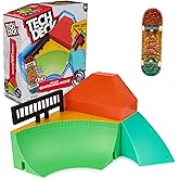 Tech Deck Quarter Bowl X-Connect Park Creator Customizable Ramp Set | Configurable Triangle Ramp &amp; Pyramids, Exclusive Real Skateboards Pro Board, Toy Skateboard Playset Gifts for Kids Ages 6+