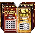 STOYKİS Prank Lottery Tickets and Scratch Off Cards 10 Tickets - Winning $500K - Look Real Joke for April Fools
