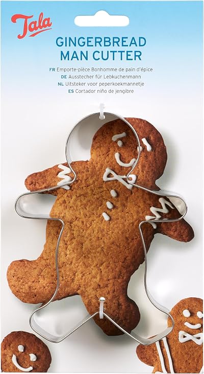 Tala Gingerbread Man Cutter Stainless Steel 14 cm Traditional Design