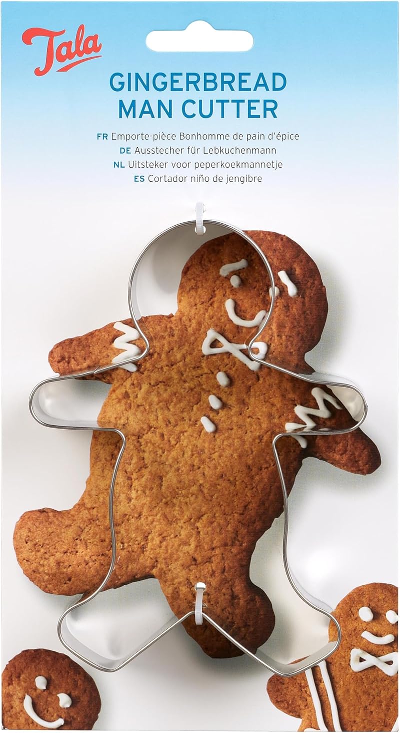 Tala Gingerbread Man Cutter Stainless Steel 14 cm Traditional Design