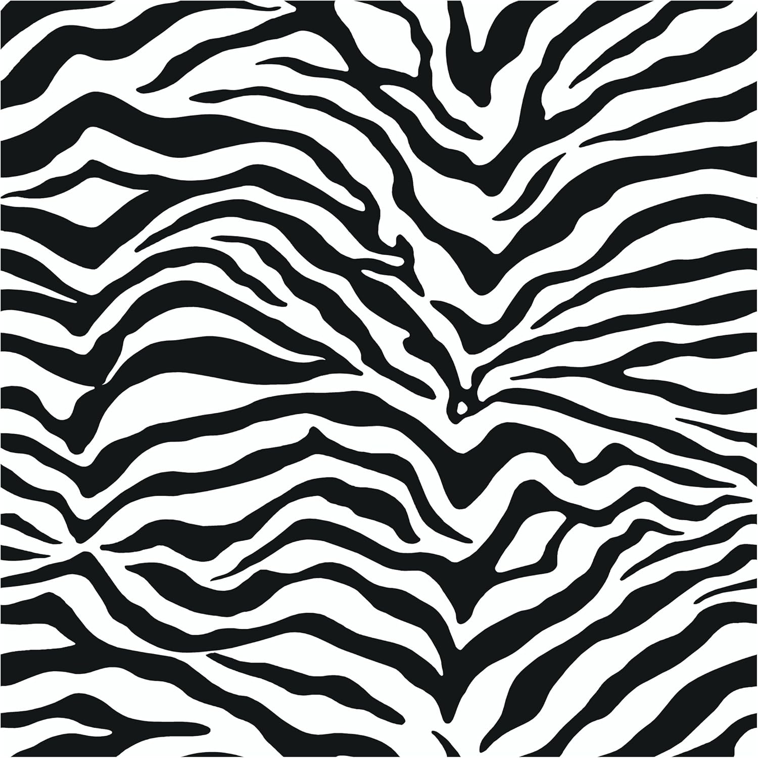 York Wallcoverings Just Kids Zebra Skin Removable Wallpaper, Black