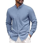 COOFANDY Men's Long Sleeve Regular Fit Button Down Oxford Shirt