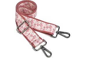 LOZODO Silver Hardware Purse Strap Crossbody Straps for Purses Wide Shoulder Bag Strap Adjustable Replacementor Tote Handbags