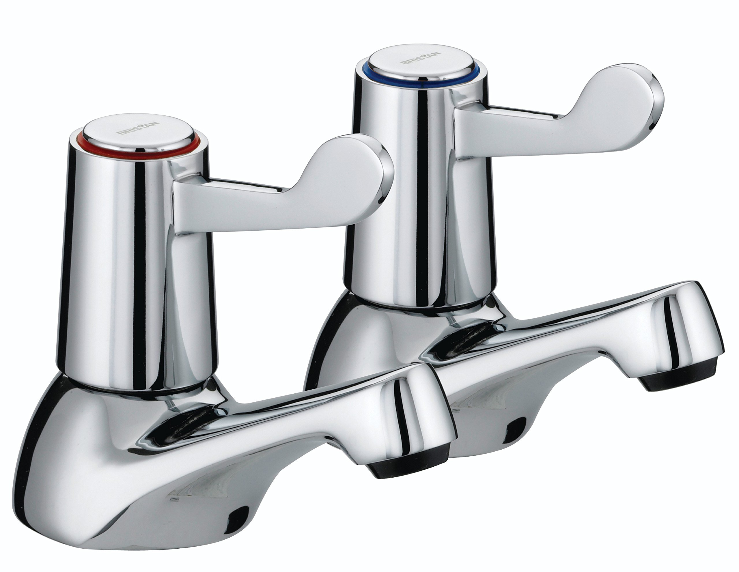 Bristan VAL 1/2 C CD Lever Basin Taps with Ceramic Disc Valves - Chrome Plated