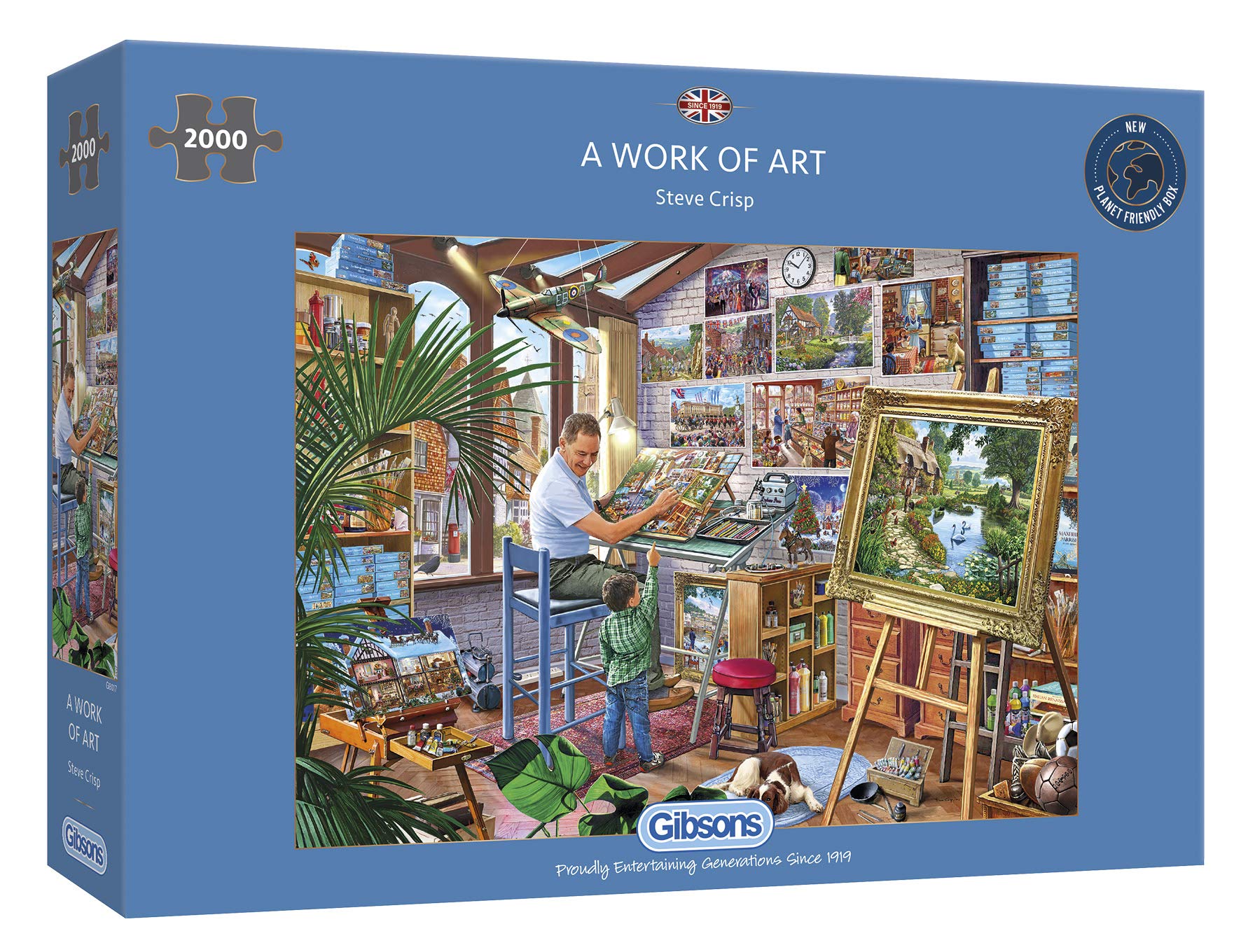 A Work of Art 2000 Piece Jigsaw Puzzle | Sustainable Puzzle for Adults | Premium 100% Recycled Board | Great Gift for Adults | Gibsons Games