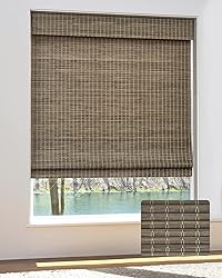 UNISHADES Cordless Bamboo Roman Shades for