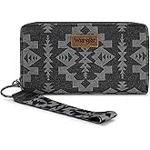 Wrangler Wallet Wristlet Aztec Clutch Long Purse Boho Credit Card Holder Wallet