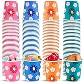 KGKTU 500 Pack 5oz Disposable Paper Cups, Colorful Small Mouthwash Cups for Parties, Picnics, Barbecues, Travel, Events