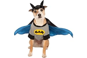 RUBIES Rubie's DC Comics Pet Costume, Medium, Batman Gray