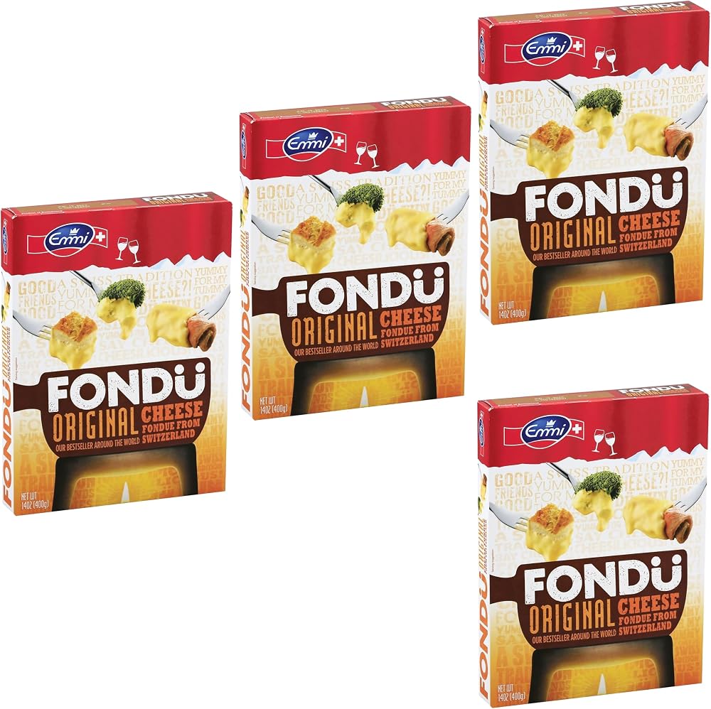 Emmi Fondue Cheese Fondue Suisse Original Pack of 4