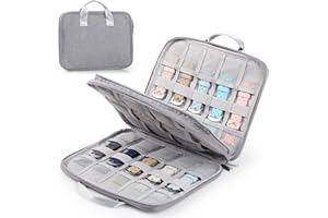 GeeRic Watch Bands Organizer Bag Compatible with Apple Watch, 24 Watch Straps Storage Carrying Case, Watch Band Holder and Organizer Gray