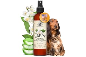 Dog Perfume Spray Long Lasting Happy Jasmine 8 Fl Oz-Dog Calming Spray Scent Mist for Shining Fur, Puppy Cologne, Doggie Deod