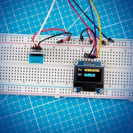 Arduino Square D Screen Mua ELEGOO 3PCS 0.96 Inch OLED Display Screen Module, 128x64 Blue and ...
