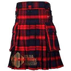 Goldia Clothes Industry Tartan Kilts l Men's