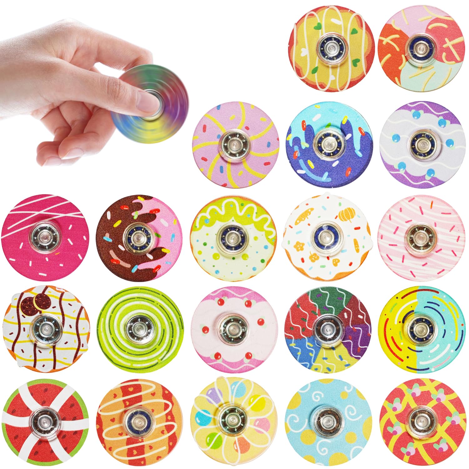 20Pcs Mini Fidget Spinners for Party Favors, Fidget