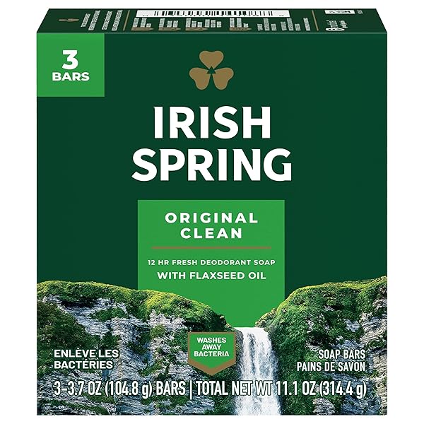 IRISH SPRING DEODORANT BAR SOAP, ORIGINAL, 3.75 OZ...