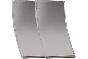 MIAOTONG 2 Pack Large Dog Door Replacement Flaps with Screws, Compatible with PetSafe Freedom Doggie Doors PAC11-11039,Pet Door Replacement Flap Measures 10 1/8" X 16 7/8", Flexible, Durable, BPA-Free