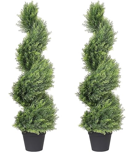 Costway 2FT Artificial Boxwood Topiary Plant Faux Decorative Tree Indoor Outdoor