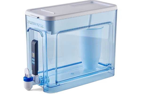 ZeroWater 32-Cup Ready-Read 5-Stage Water Filter Dispenser 0 TDS for Improved Tap Water Taste - NSF Certified to Reduce Lead,