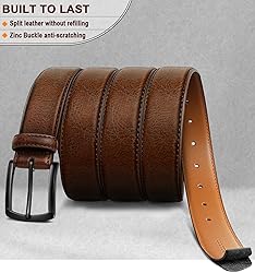 KEMISANT Men Belt-Genuine Leather Belt for Men