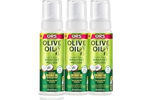 ORGANIC ROOT STIMULATOR Ors Olive Oil Mousse Wrap / Set 7 Ounce (207ml) (3 Pack)