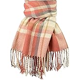 YUHAN PRETTY Winter Scarf for Women Warm Soft Plaid Scarves Fall Cashmere Feel Large Long Blanket Scarf Shawls and Wraps