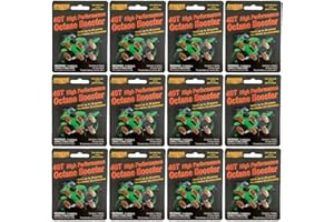 Dyno-tab 4GT Motorcycle Octane Booster. Six 1/4-gram Tablet Card, 12-Pack. Adds up to 17 Points. Lab Tested, Fast Dissolving, Each Tablet Treats up to 4 gal/16 liters. 45431-12pk