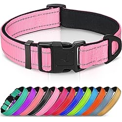 Joytale Reflective Dog Collar,Soft Neoprene Padded