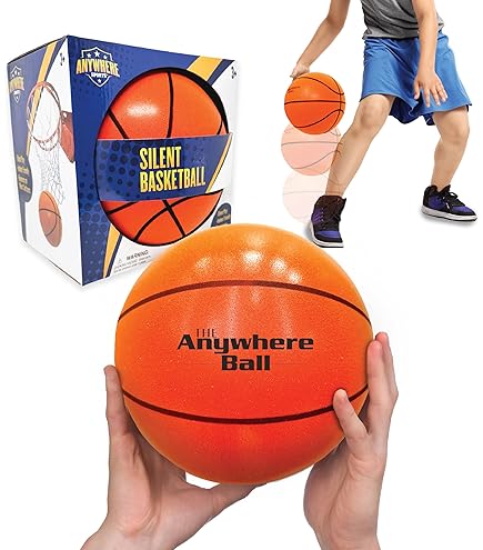 Chastep Mini Ballon De Basket Mousse 15,2 Cm – Doux, Silencieux, Rebondissant – Idéal Pour Enfants Dès 3 Ans, Dribble Et Tir